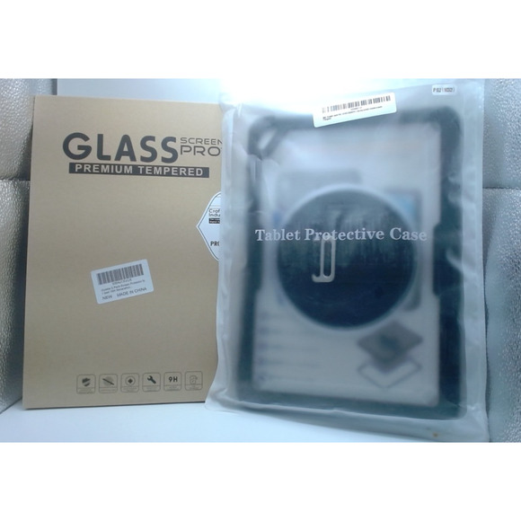 NEW Strong Tablet Case Cover W Tempered Glass For Apple IPad 10.2 Screen Protect - Picture 2 of 9